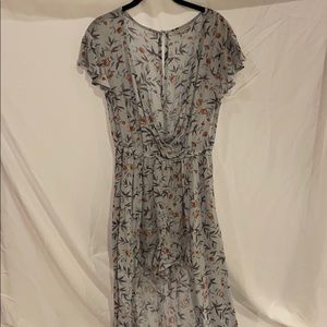 Blue Floral Maxi Dress